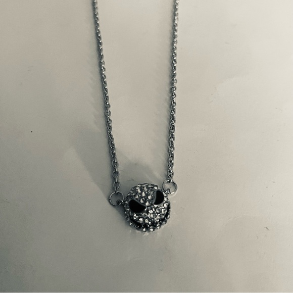 The Nightmare Before Christmas Jack Skeleton Sterling Silver Sapphire Necklace - Picture 12 of 12